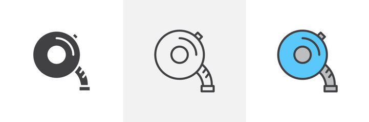 Measuring Tape Isolated Line Icon Style Design. Simple Vector Illustration