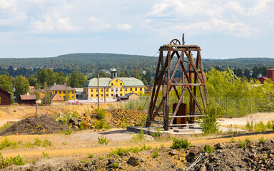 Fototapeta na wymiar Sweden, Falun, Falun copper mine, UNESCO World Heritage Site