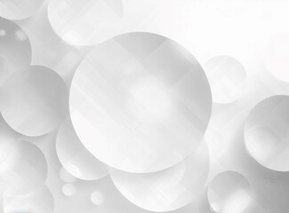 Abstract round white shapes background