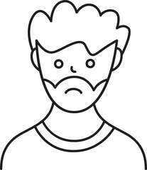 Beard Man Character Avatar
