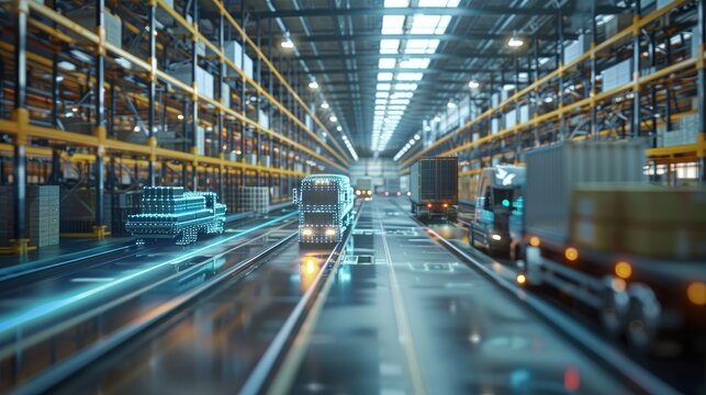 Technological solutions enhancing efficiency in the logistics and supply chain process.