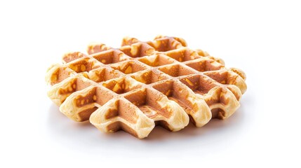 homemade waffles served with whipped cream and chocolate sauce