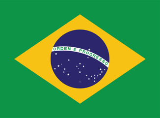 Fototapeta premium national flag of the Federal Republic of Brazil