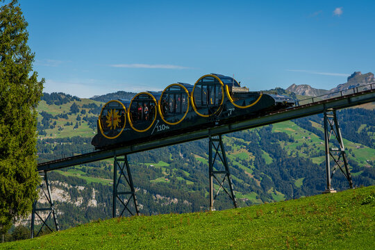 Schwyz&ndash;Stoos funicular is the steepest funicular in the world, Switzerland.