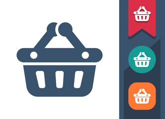 Shopping Basket Icon. Online Shopping, E-commerce