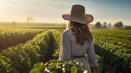 Visionary Women in Agriculture Transform the Landscape with Expert Hands - obrazy, fototapety, plakaty
