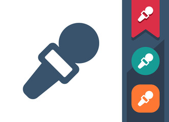 Microphone Icon. Interview, News Microphone