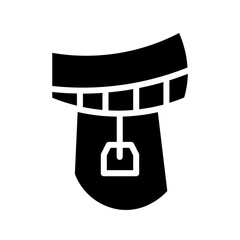 Bandits Cowboys Pickaxe Glyph Icon