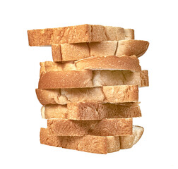 Sliced bread isolated