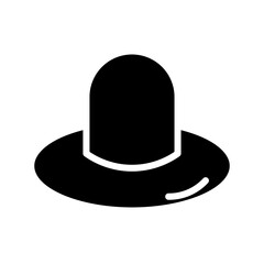 Cowboy Floppy Hat Glyph Icon
