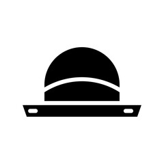 Cowboy Fashion Hat Glyph Icon
