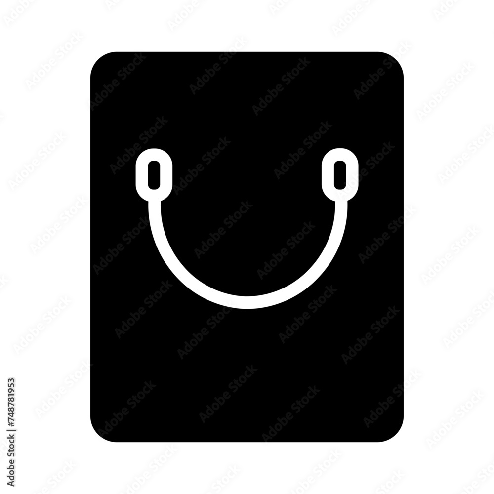 Wall mural Bag Retail Shop Glyph Icon