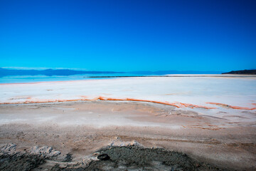 Expansive Salt Flats of Lake Urmia, West Azerbaijan, Iran