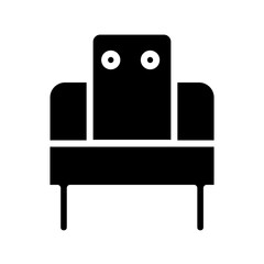 Furniture Settee Sofa Glyph Icon