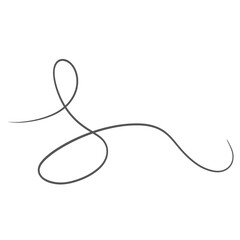 Grey Squiggle Doodle Line