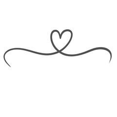 Grey Squiggle Doodle Line