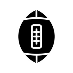 Ball Rugby Sports Glyph Icon