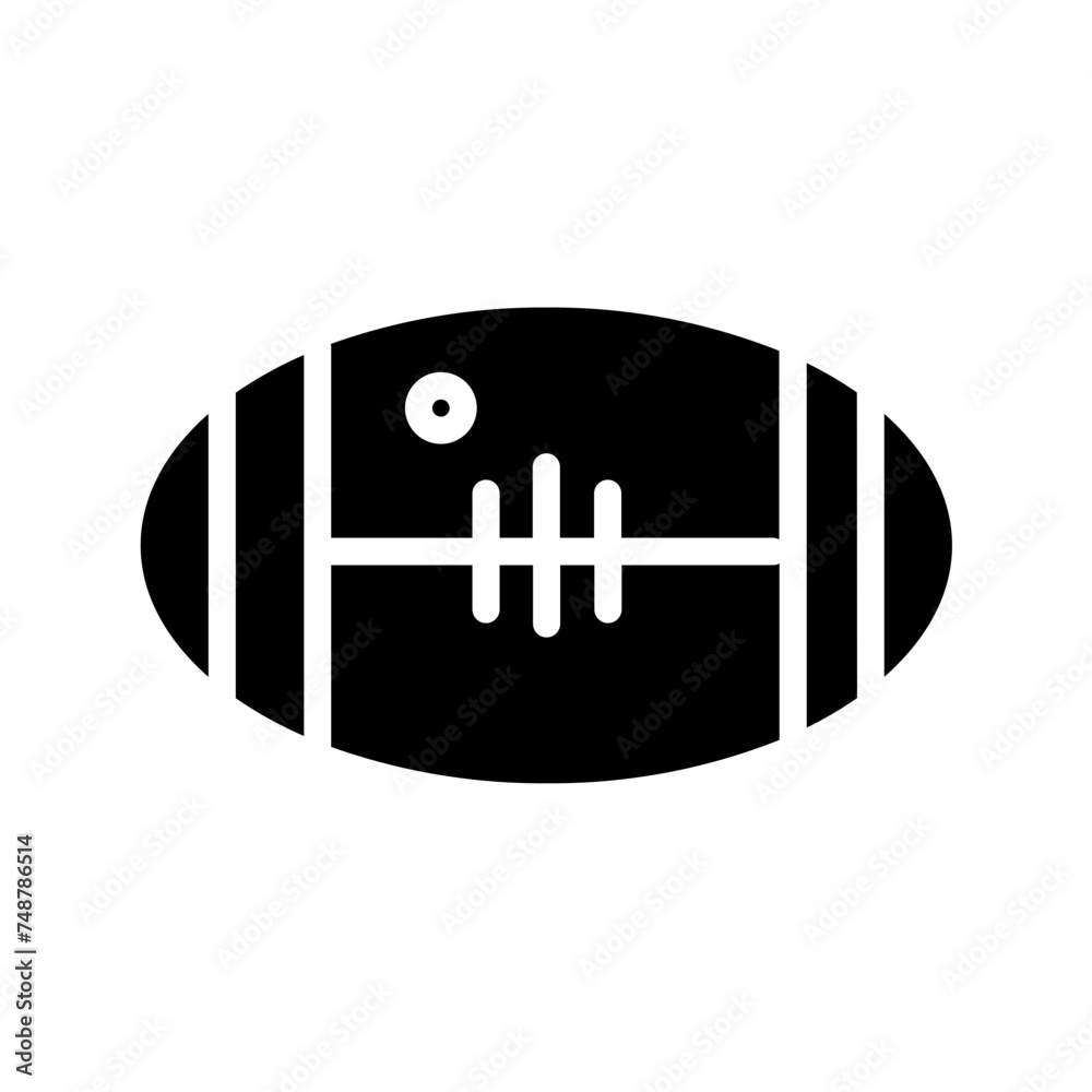 Poster activity ball rugby glyph icon