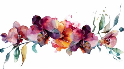 Orchids in Watercolor