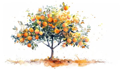 Painting the Tranquil Pear Tree in Watercolors