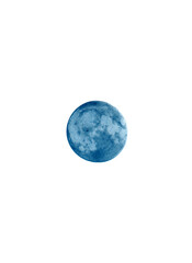 Blue Moon on a white background