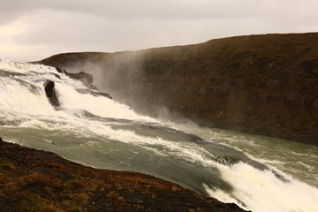 Gullfoss is a waterfall located in the canyon of the Hvítá river in southwest Iceland.