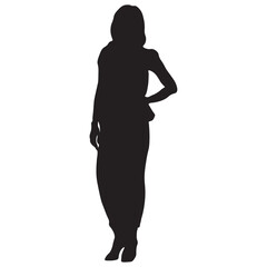 International Women's Day Silhouette. Vector Illustration