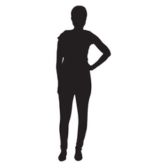 International Women's Day Silhouette. Vector Illustration