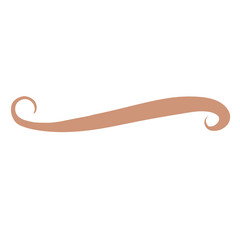 Beige Curved Squiggle Line Divider