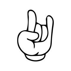hand gesture vector icon 