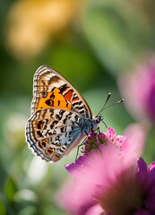 Obraz premium butterfly on flower