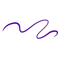 Purple Squiggle Swirl Line