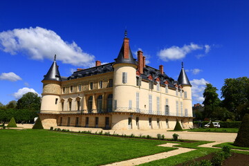 Fototapeta na wymiar The Castle of Rambouillet is a castle in the town of Rambouillet, Yvelines department, in the Île-de-France region