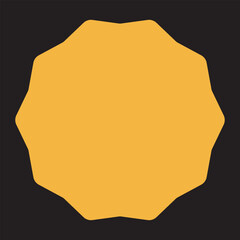 Set of vector starburst, sunburst badges. Nine different color. Simple flat style Vintage labels. Design elements. Colored stickers. A collection of different types and colors icon. eps