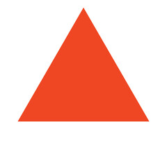 Triangle vector icon isolated on white background, Triangle logo design	