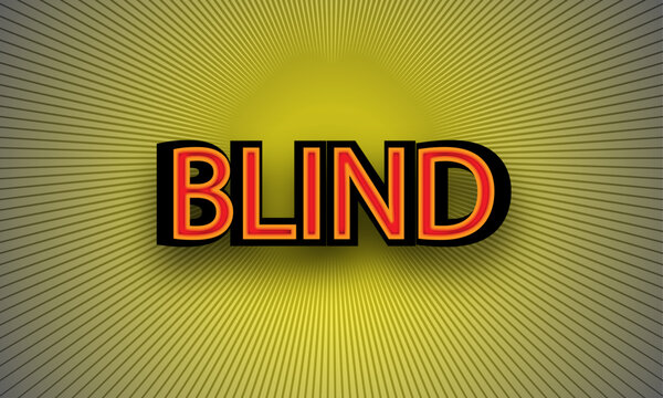 creative blind text effect vector mockup template design online