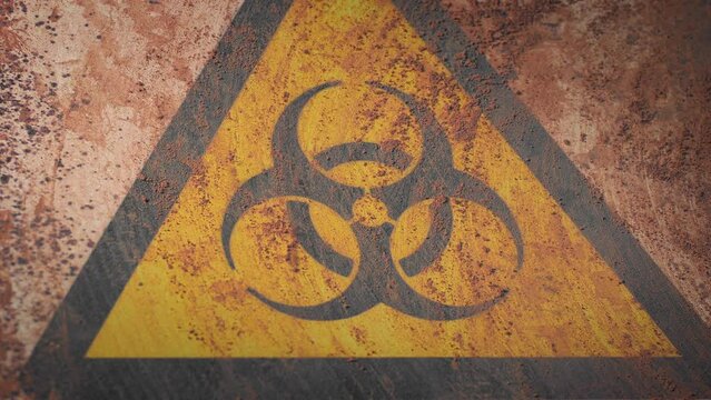 Biohazard Symbol Under Debris Wiped Off 2 Versions