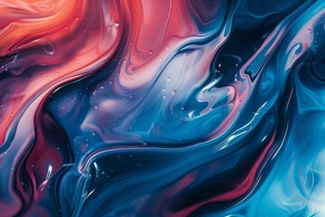 Obraz premium A fluid abstract wallpaper background resembling liquid swirls in bold