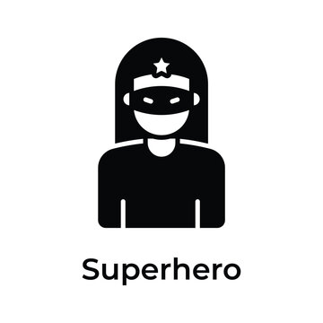 A female wearing eye mask on her face depicting superhero vector