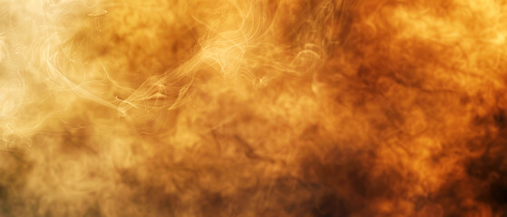 Obraz na płótnie Canvas Abstract smokey texture in earthen tones, fire and smoke blend, fantasy or adventure backdrop, soft-focus lens for dreamlike quality