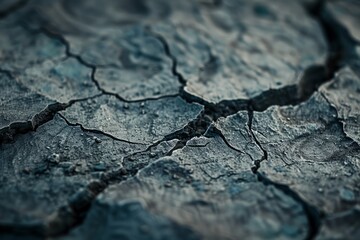 Close-up of a cracked concrete surface.
