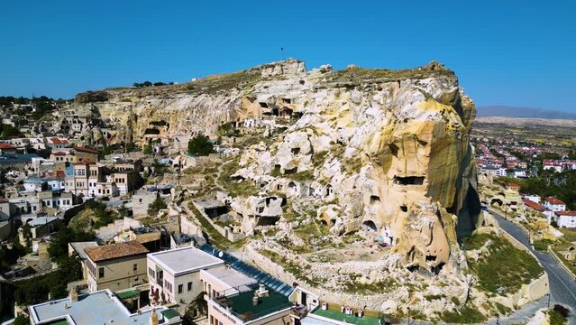 View of Urgup in Nevsehir Province in Cappadocia, Turkey.