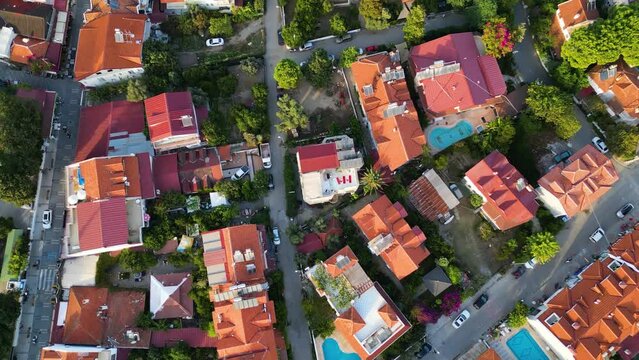 Aerial view of Dalyan in Mugla Province, Turkey