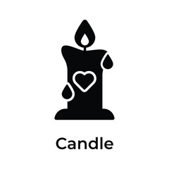 Get your hands on this creative icon of candle in modern flat style