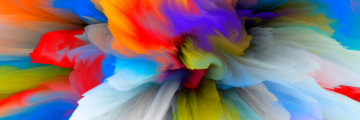 Fototapeta na wymiar Magical world. Colorful abstract fantasy background, surreal dreamy landscape. 3d illustration