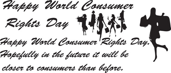 silhouette of World Consumer Rights Day