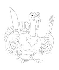 thanks giving coloring page for kids and adults