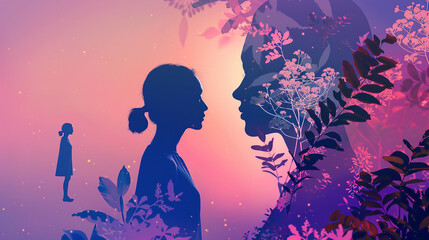 Ai mental health digital therapy session, mental care support in the future