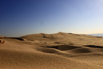Fototapeta premium The Dune of Pilat is the tallest sand dune in Europe. It is located in La Teste-de-Buch in the Arcachon Bay area, France