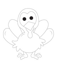 thanks giving coloring page for kids and adults